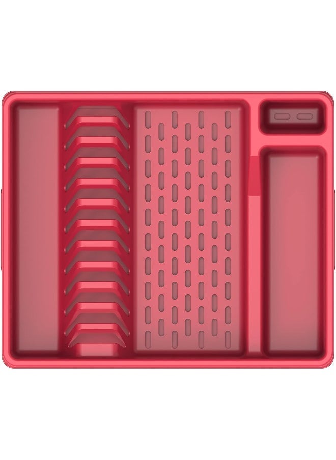 Cosmoplast Cosmoplast Plastic Dish Drainer Rack Deluxe With Detachable Drainboard  - Image 5