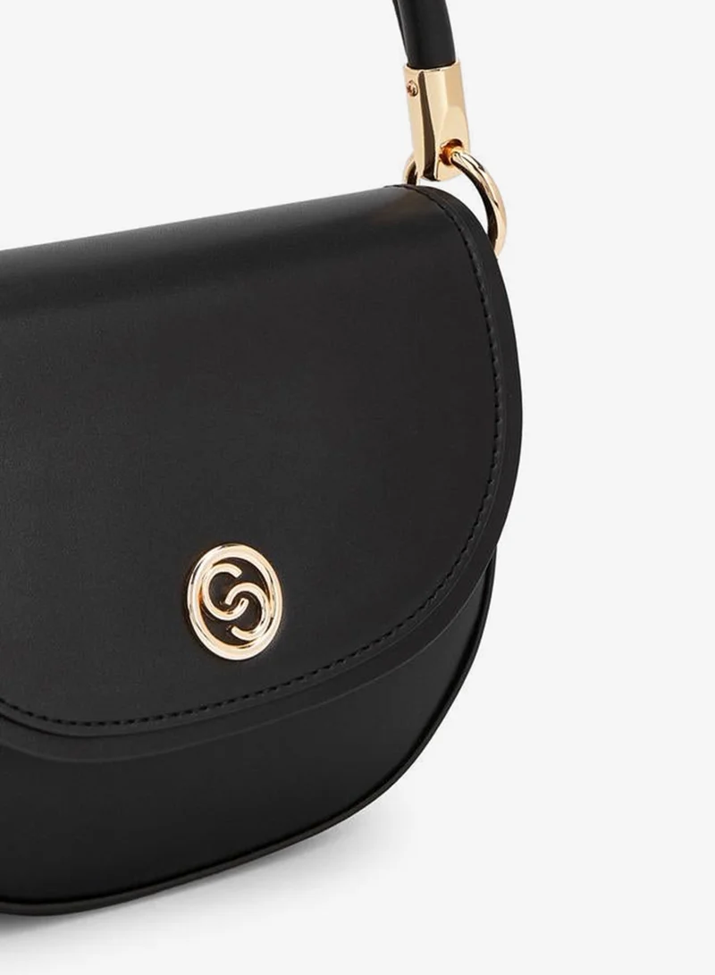 Celeste Textured Crossbody Bag With Button Closure