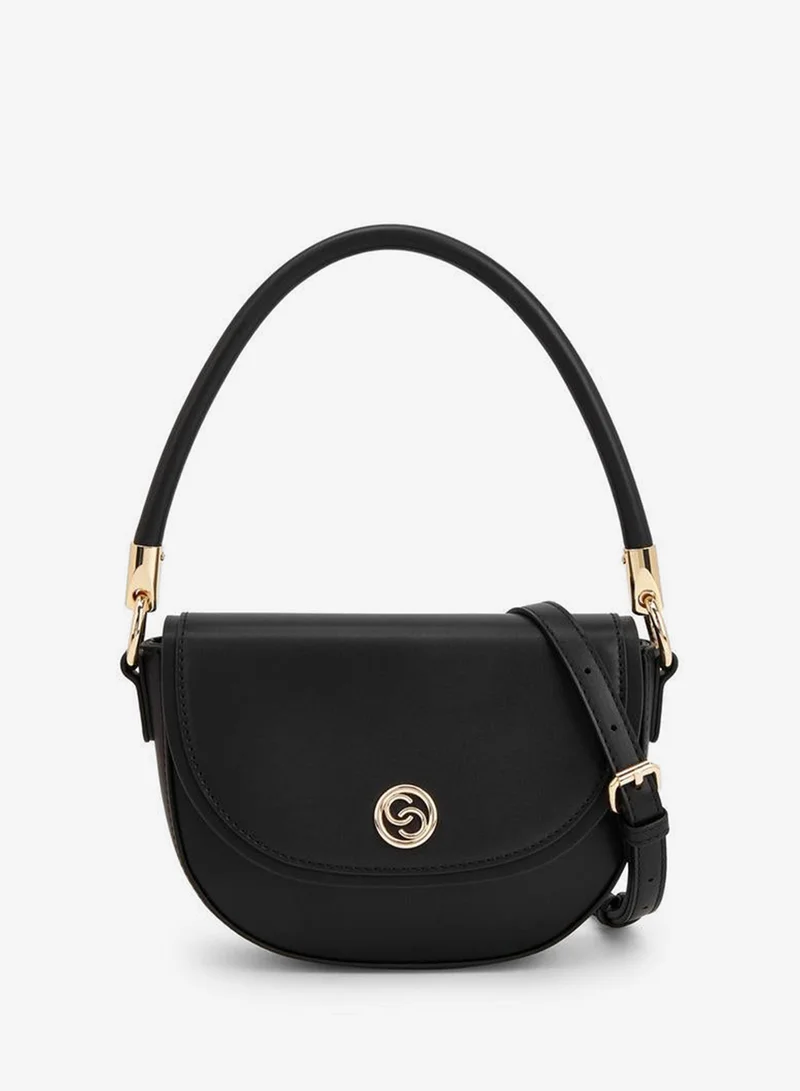 Celeste Textured Crossbody Bag With Button Closure