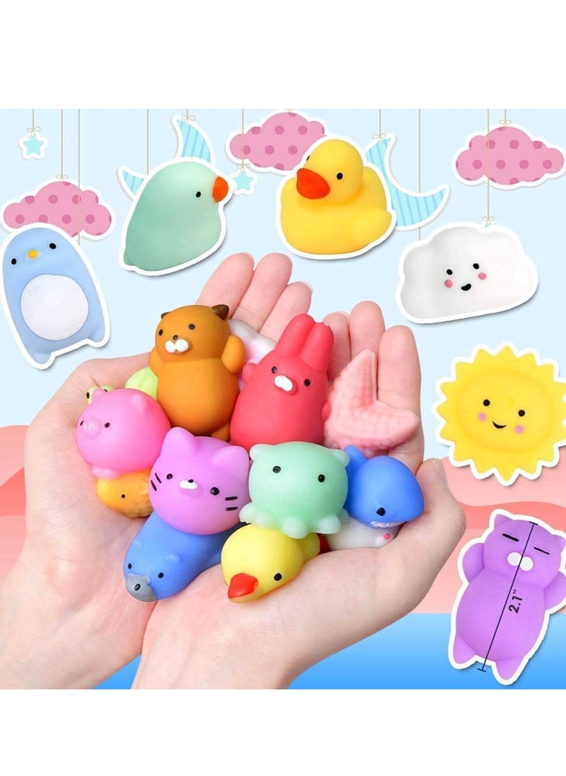 xppier 50 Pcs Squishy Toys, Kids Party Favors Mini Squishy Toy, Stress Relief Toys Squishies Bulk Toys, Classroom Prizes Birthday Party Gifts for Kids Adults  - Image 5