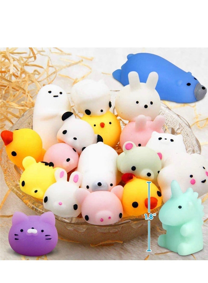 xppier 50 Pcs Squishy Toys, Kids Party Favors Mini Squishy Toy, Stress Relief Toys Squishies Bulk Toys, Classroom Prizes Birthday Party Gifts for Kids Adults - Image 3