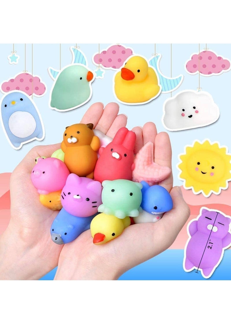 xppier 50 Pcs Squishy Toys, Kids Party Favors Mini Squishy Toy, Stress Relief Toys Squishies Bulk Toys, Classroom Prizes Birthday Party Gifts for Kids Adults - Image 5