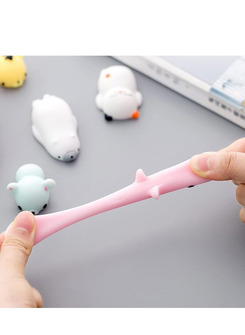 xppier 50 Pcs Squishy Toys, Kids Party Favors Mini Squishy Toy, Stress Relief Toys Squishies Bulk Toys, Classroom Prizes Birthday Party Gifts for Kids Adults - Image 4
