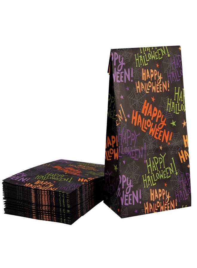 SUNCOLOR 30-Pack Halloween Treat Bags for Kids Party Favor Bags, 9.1 x 5.1 x 3.1 Inch Paper Goodie Bags with Spider Web Design - Image 5