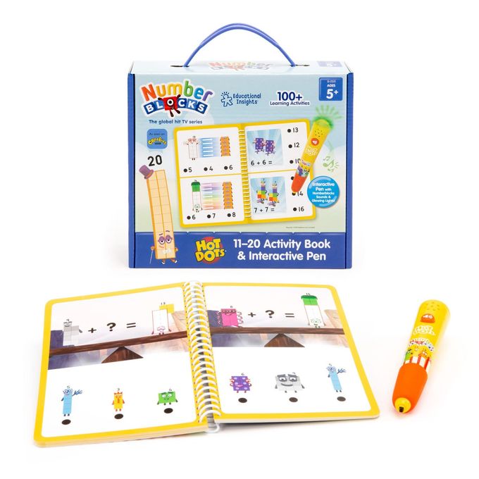 Educational Insights Hot Dots Numberblocks Workbook Numbers 11-20 with Interactive Pen Learning Activities for Kids Ages 5+, Kindergarten Must Haves - Image 4