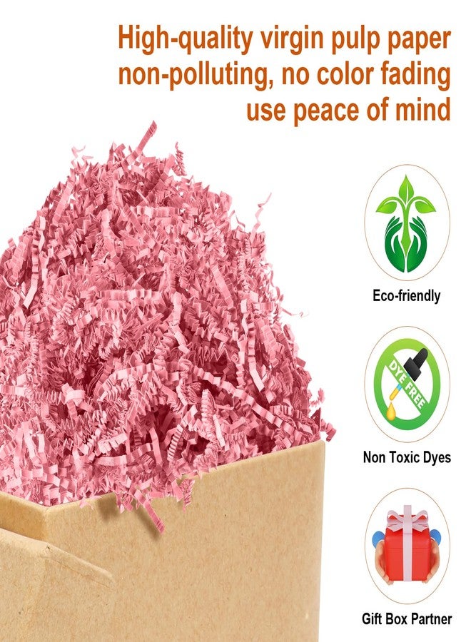 Darfukei Easter Crinkle Paper Filler, Valentine's Day Shredded Paper For Gift Baskets 1/2LB (8 oz) , Pink Mother's Gifts Day Baskets Grass, Crinkle Cut Papers Shred For Birthdays, Weddings,Boxes Bags, Basket Filler ,Anniversaries,Gift Wrapping - Image 3