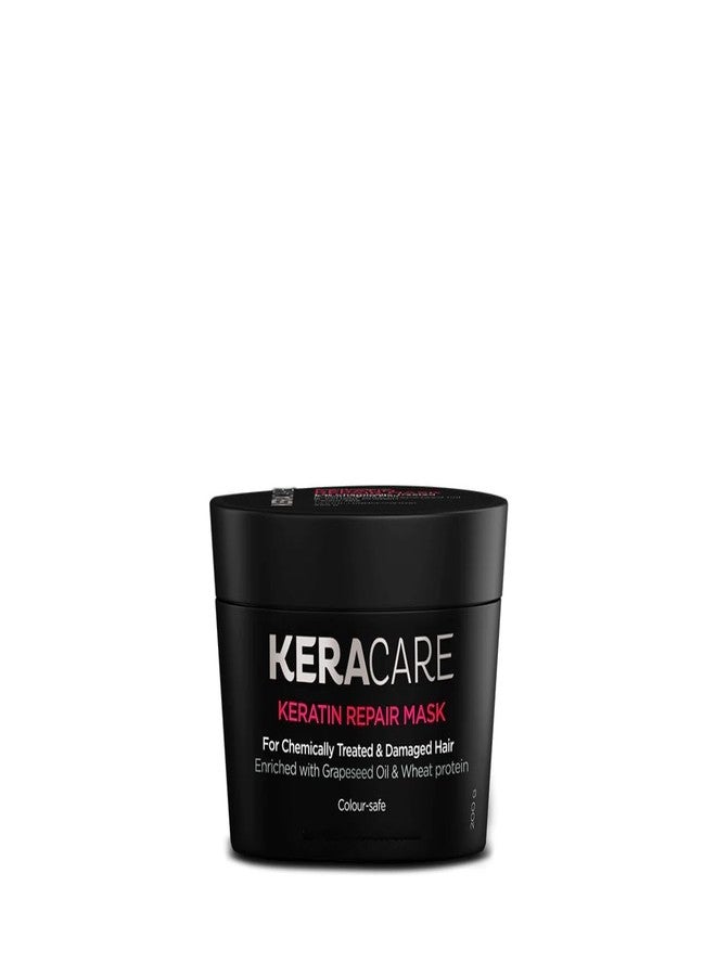 Keracare keratin Repair Mask,200 g || For Chemically Treated & Damaged Hair || Enriched With Grapeseed Oil || Colour-Safe || Sulphate & Paraben Free