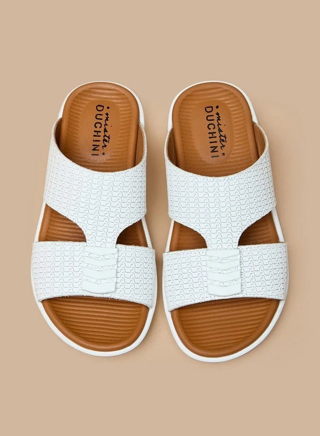 DUCHINI Boys Textured Slip-On Arabic Sandals