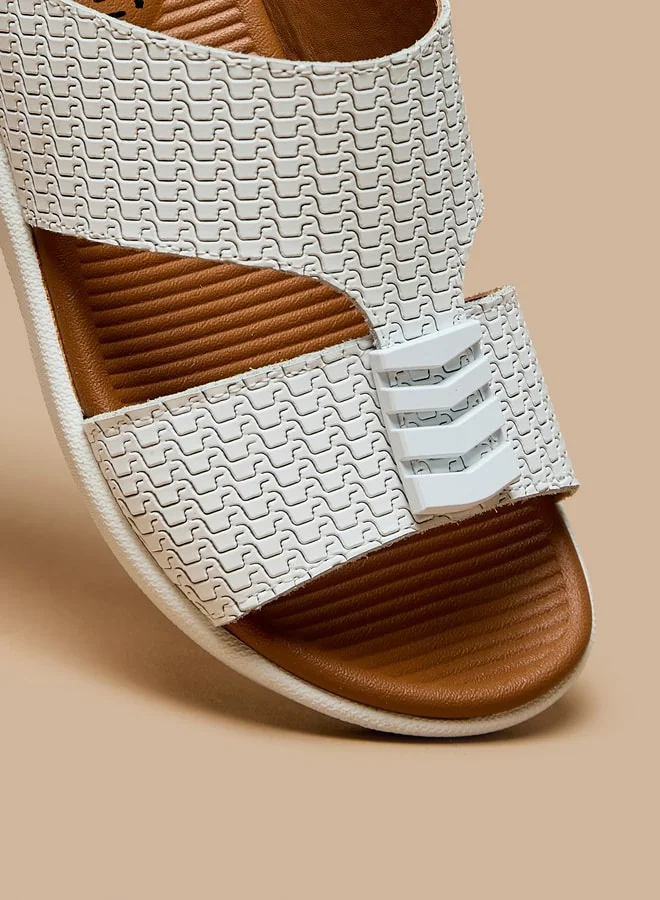 DUCHINI Boys Textured Slip-On Arabic Sandals