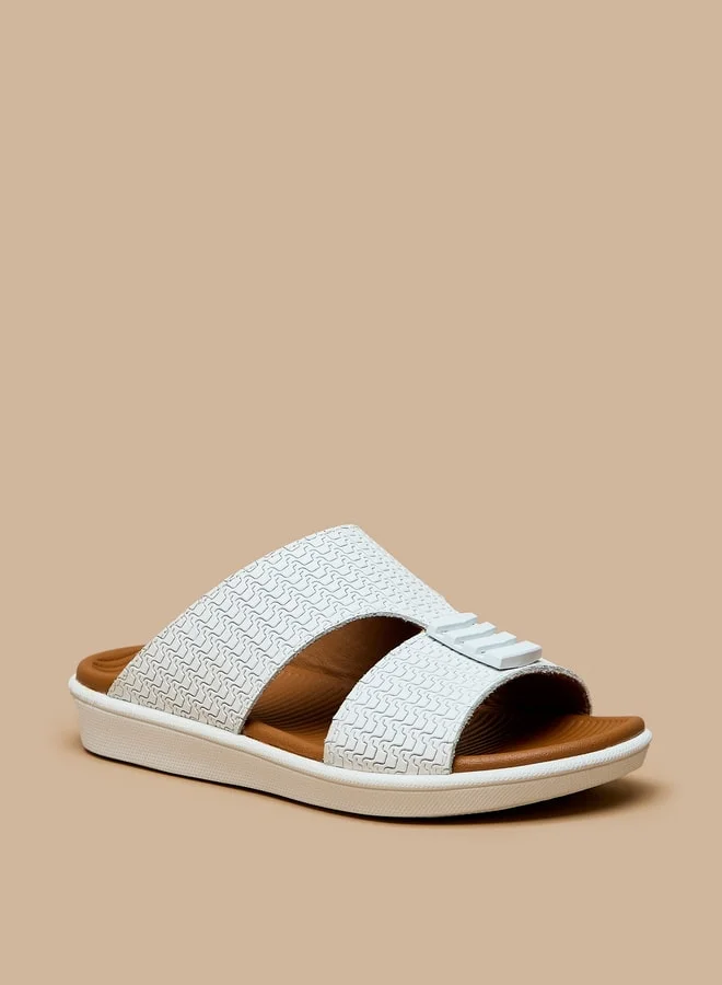 DUCHINI Boys Textured Slip-On Arabic Sandals