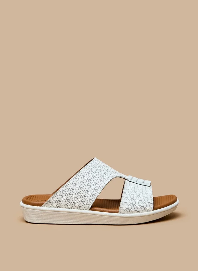 DUCHINI Boys Textured Slip-On Arabic Sandals