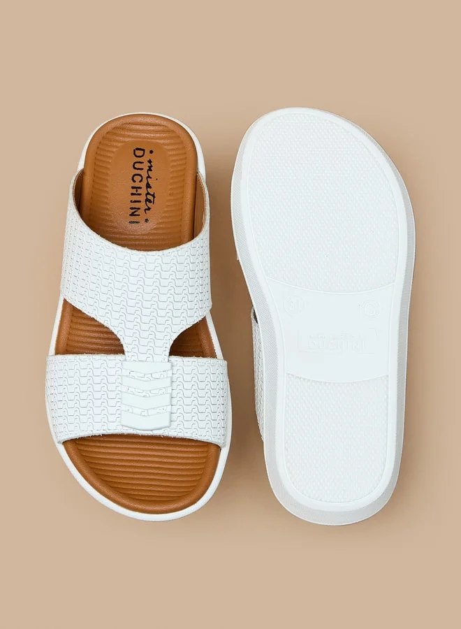 DUCHINI Boys Textured Slip-On Arabic Sandals