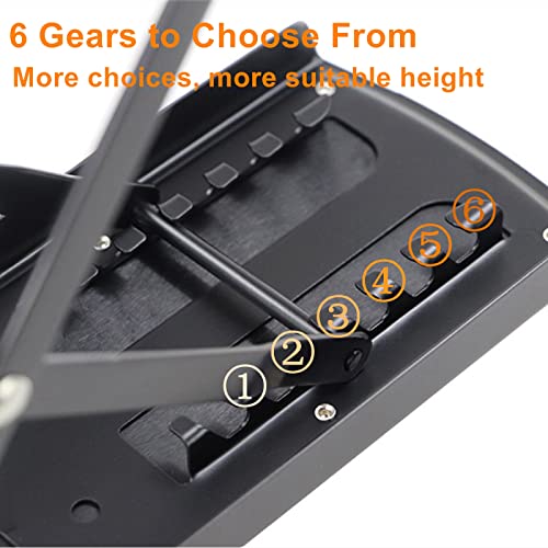 Miwayer Guitar Foot Rest 6-Position Height Adjustable Rubber End Caps and Non-Slip Rubber Padfor Com fortable and Solid Support - Image 4