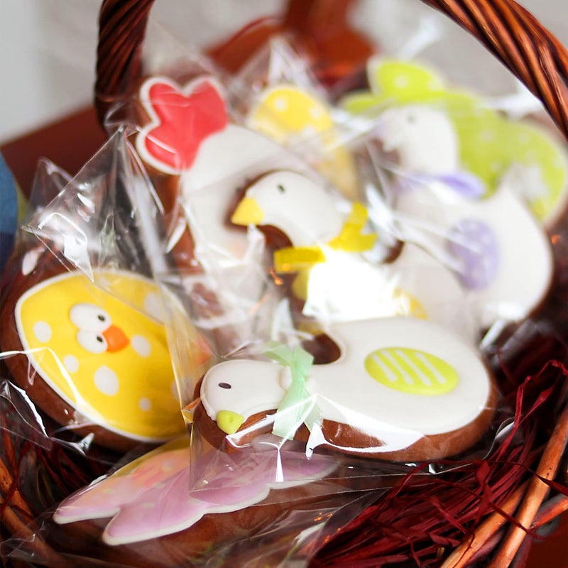 Morepack Cookie Bags for Gift Giving,Self Sealing Cellophane Bags 4x4 Inches,Clear Resealable Cellophane Bags Self Adhesive Individual Cookie Bags for Packaging 200Pieces (Mini Size) - Image 5