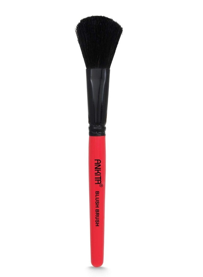 Ankita Make - Up - Brush with Wooden Handle and Natural Animal/Synthetic Hair (Blusher Brush Silver) | Make Up Brush under 150 - Image 1
