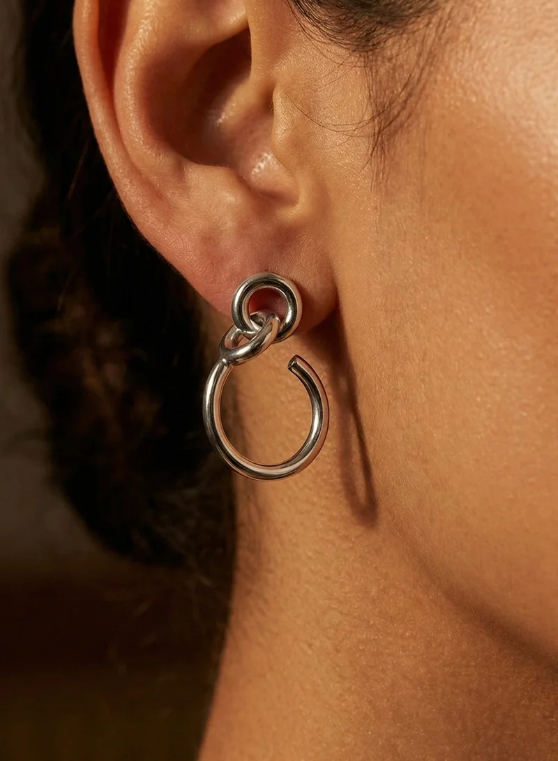 Liu Jo  Liu Jo Loop Silver Earrings for Women | Best Price UAE
