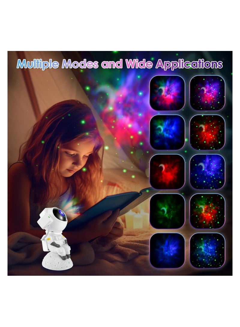 SYOSI Star Projector Galaxy Night Light Bluetooth Sound Astronaut Space Projector Starry Nebula Ceiling LED Lamp Sky Projector with Moon Light Kids Room Decor Aesthetic Gifts for Birthday Gift - Image 4