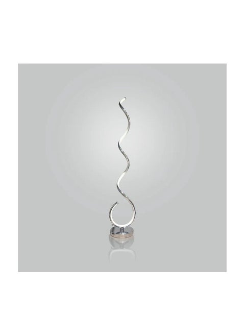 Silver modern Twisted Lamp