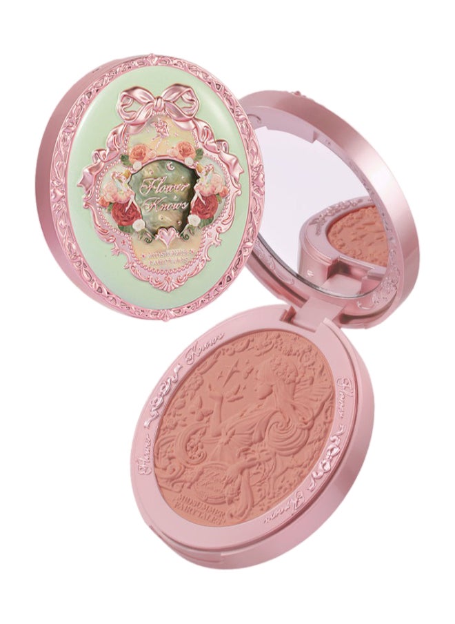 Flower Knows - Midsummer Fairytales Velvet Embossed Blush Long-Lasting Lightweight & Buildable Powder Blush-05 Valley Lily - Image 1
