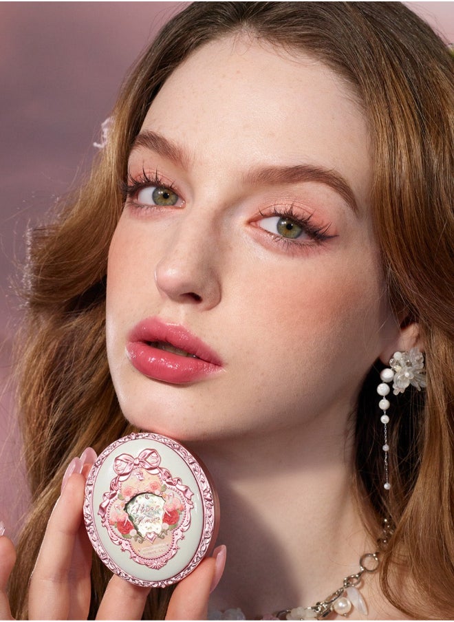 Flower Knows - Midsummer Fairytales Velvet Embossed Blush Long-Lasting Lightweight & Buildable Powder Blush-05 Valley Lily - Image 1