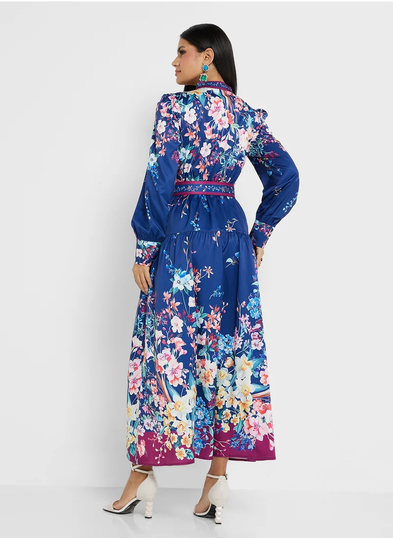 خزانة Abstract Print Dress