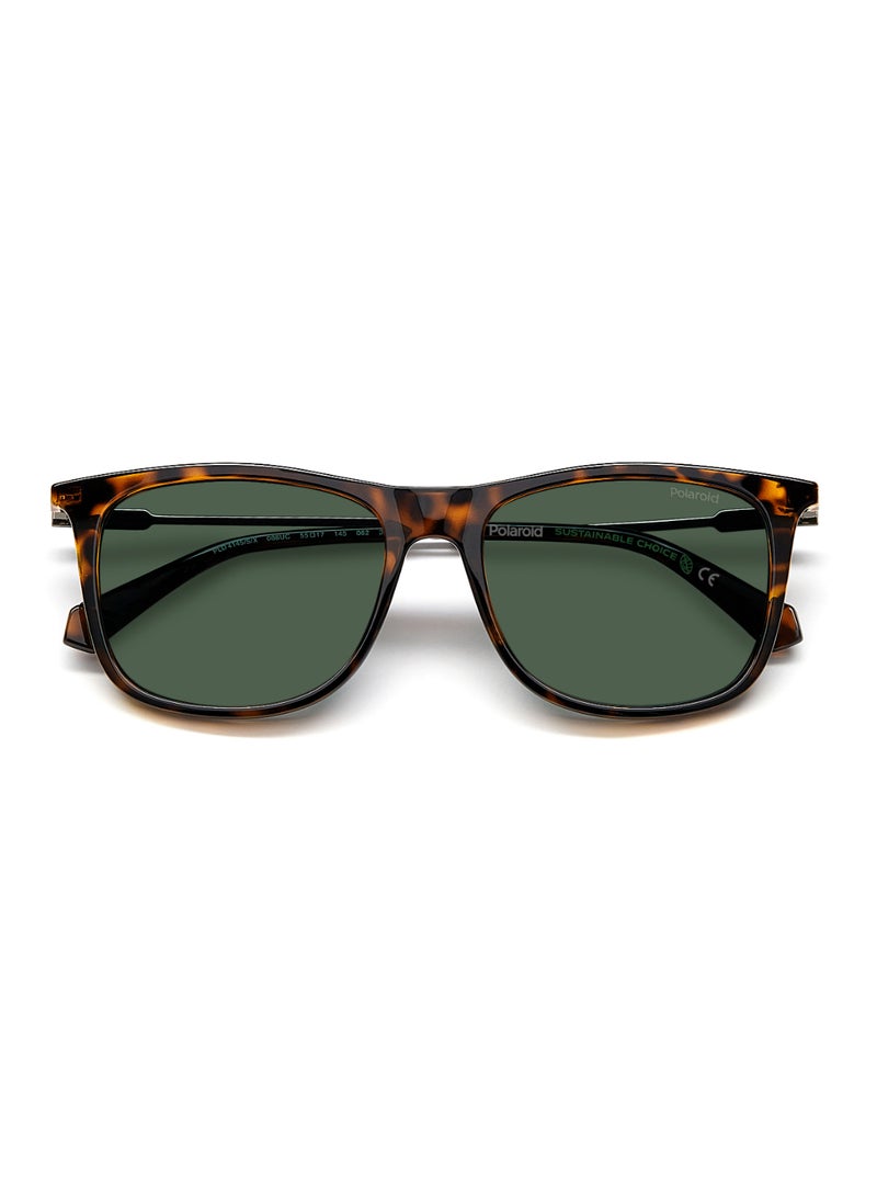 Polaroid - Men's UV Protection Sunglasses Pld 4145/S/X Havana 43.8 - Lens Size: 55 Mm - Image 1