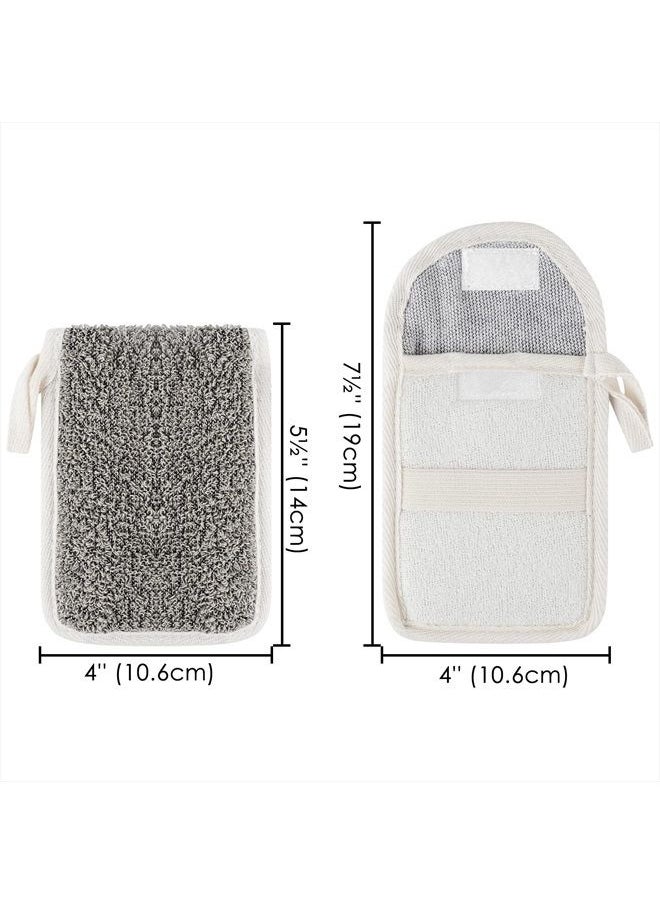 Linkidea 3 Pack Soap Saver Pouch, Flax Exfoliating Soap Bag Body Scrubber Exfoliator Sponge Holder Hanging Rope Bags for Bath or Shower  - Image 5