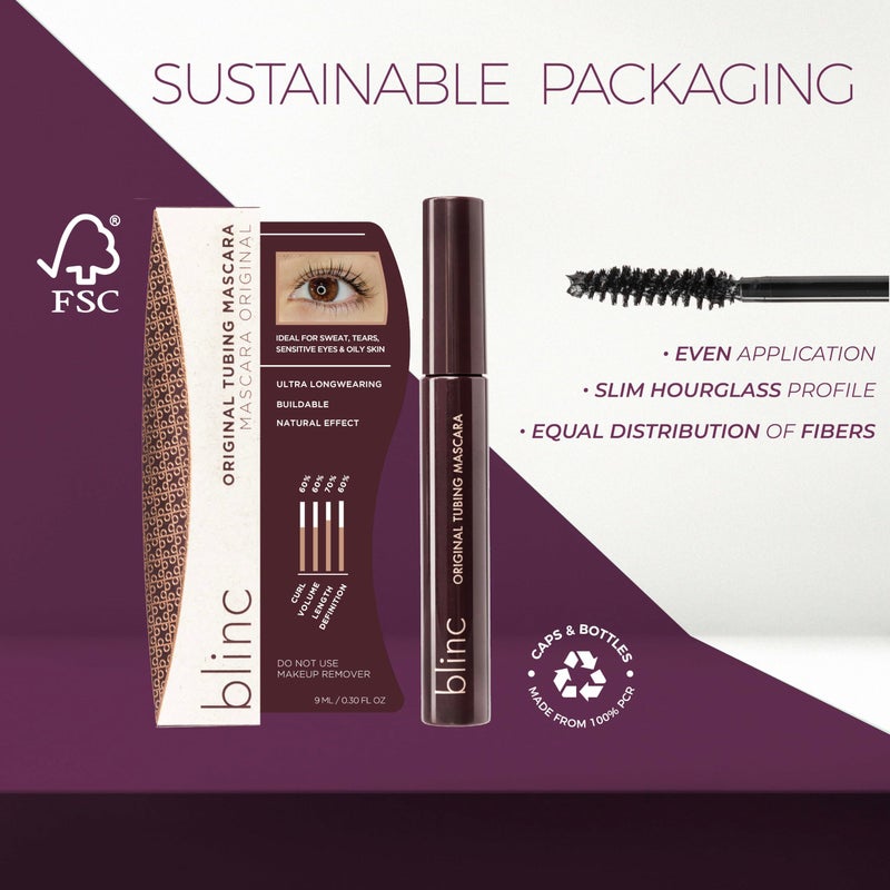 Blinc Original Tubing Mascara â€“ Natural Tint-Like Length & Definition, Longwear, Smudge & Flake Proof, Washable, Sensitive Eyes Safe, Vegan, Cruelty-Free - Image 5