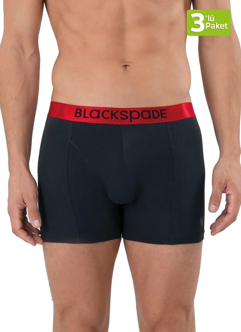 Blackspade Men's Boxer 3 Pack Modern Basics 9471 - Black Black Black