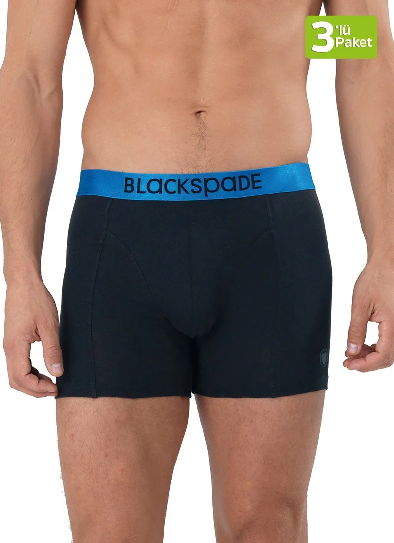 Blackspade Men's Boxer 3 Pack Modern Basics 9471 - Black Black Black