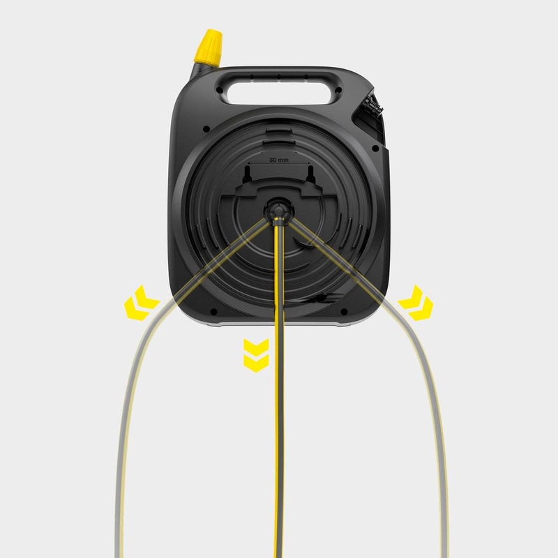 Kärcher Karcher HBX 2.10 Compact Hose Box – Portable Garden Hose Reel Set with 10m Hose, Spray Nozzle and Connectors - Image 3