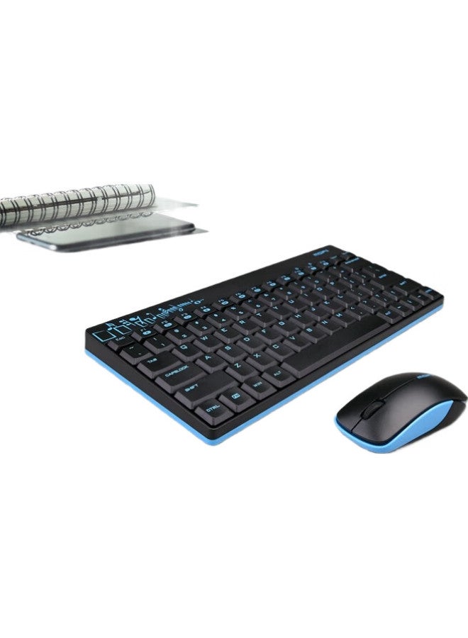 Mofii X210 Wireless Keyboard And Mouse Combo, Office Keyboard And Mouse Set, Portable, Computer Keyboard, Laptop Keyboard, All-In Machine, Blue And Black - Image 2