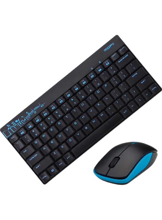 Mofii X210 Wireless Keyboard And Mouse Combo, Office Keyboard And Mouse Set, Portable, Computer Keyboard, Laptop Keyboard, All-In Machine, Blue And Black - Image 3