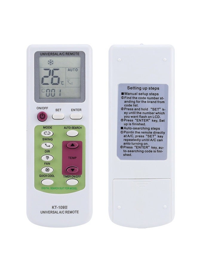 NIBEMINENT UNIVERSAL Air Conditioner KT-109 II Remote Control with Bracket Intelligent Setting KT-109  - Image 1