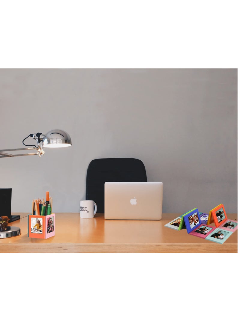 Excefore Magnetic Picture Frame Set for Refrigerator, 10 Pack 2x3 Mini Frames for Polaroid and Instax Photos, Wallet Size Picture Frames - Image 5