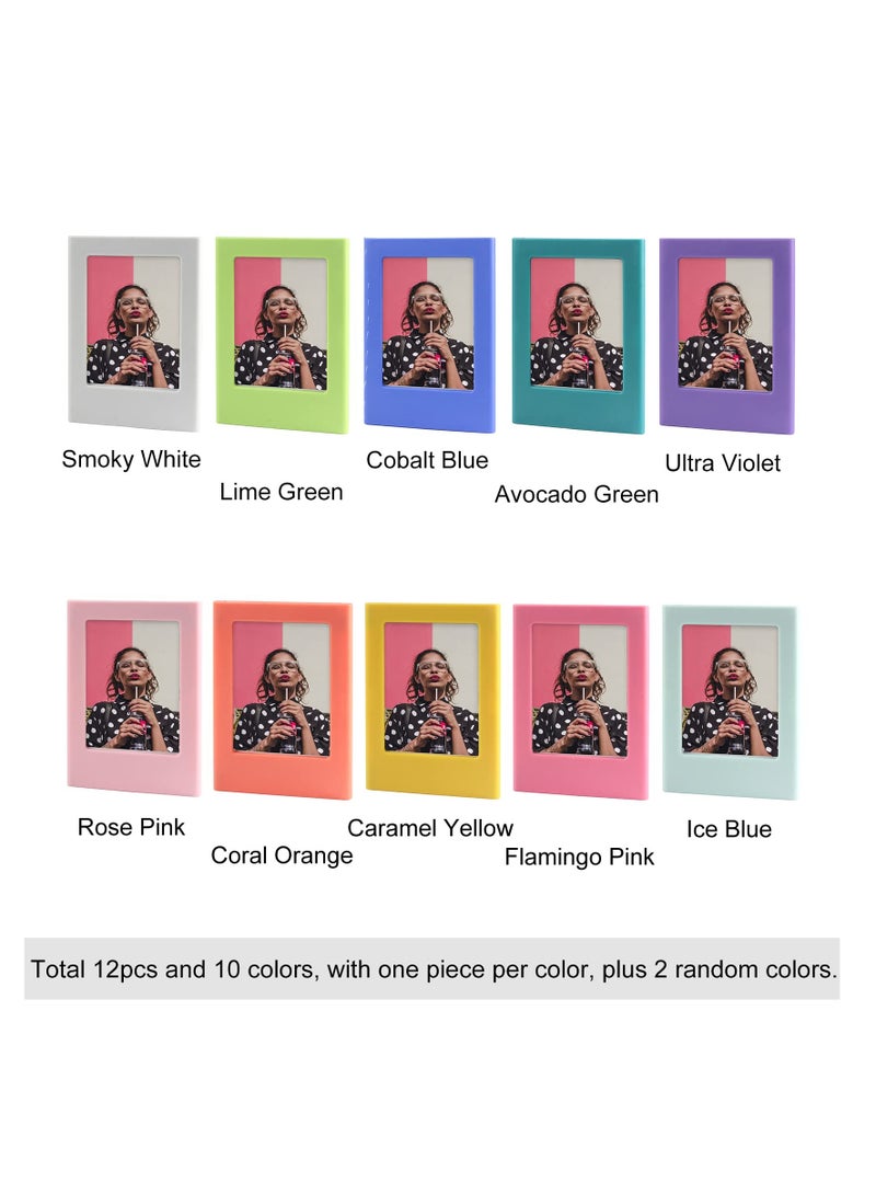 Excefore Magnetic Picture Frame Set for Refrigerator, 10 Pack 2x3 Mini Frames for Polaroid and Instax Photos, Wallet Size Picture Frames - Image 3