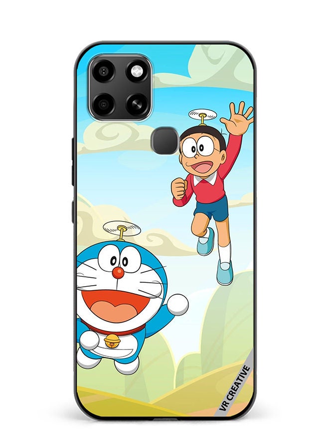 VR CREATIVE Protective Case Cover For Infinix Smart 6 Dorami Design Multicolour - Image 1