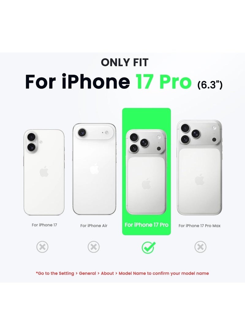 Case for Iphone 17 Pro Back Stand Case Magnetic Car Holder Soft Silicone Case Horizontal and Vertical Kickstand Cover Full protection Case for iPhone 17 Pro - Image 2