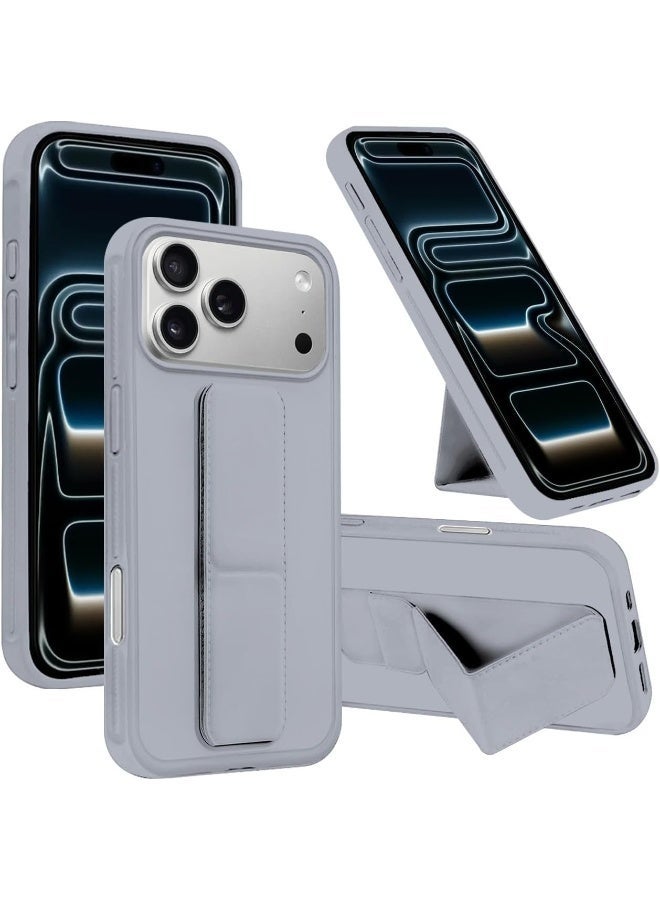 Case for Iphone 17 Pro Back Stand Case Magnetic Car Holder Soft Silicone Case Horizontal and Vertical Kickstand Cover Full protection Case for iPhone 17 Pro - Image 1