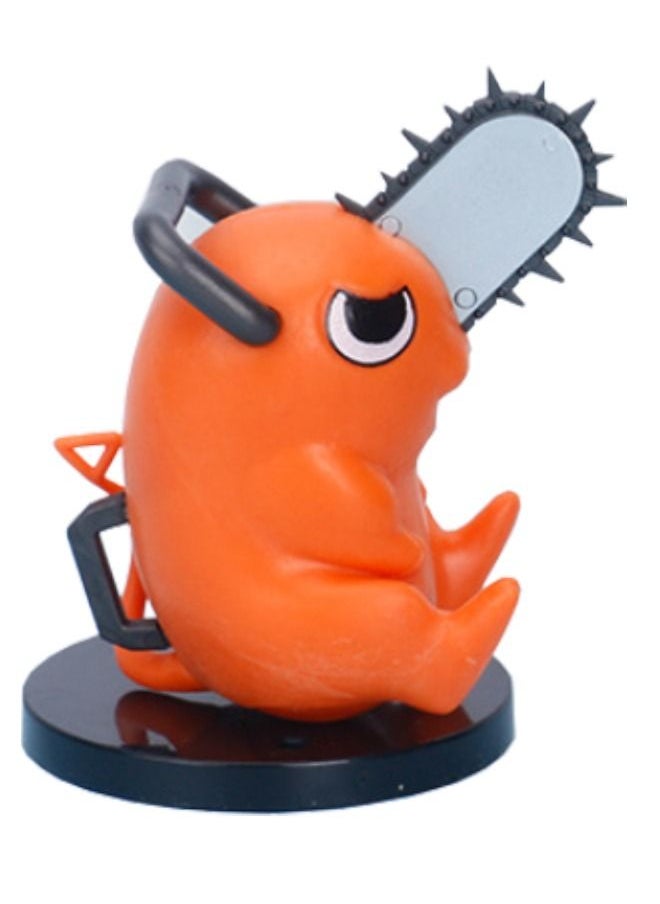 Generic - Set of 2 Anime Chainsaw Man Action Figure, Pochita Figure, Collectible Model Statue Figure Toy, High Quality Cartoon Figure Toy Suitable For Car and Table Decoration - Image 1