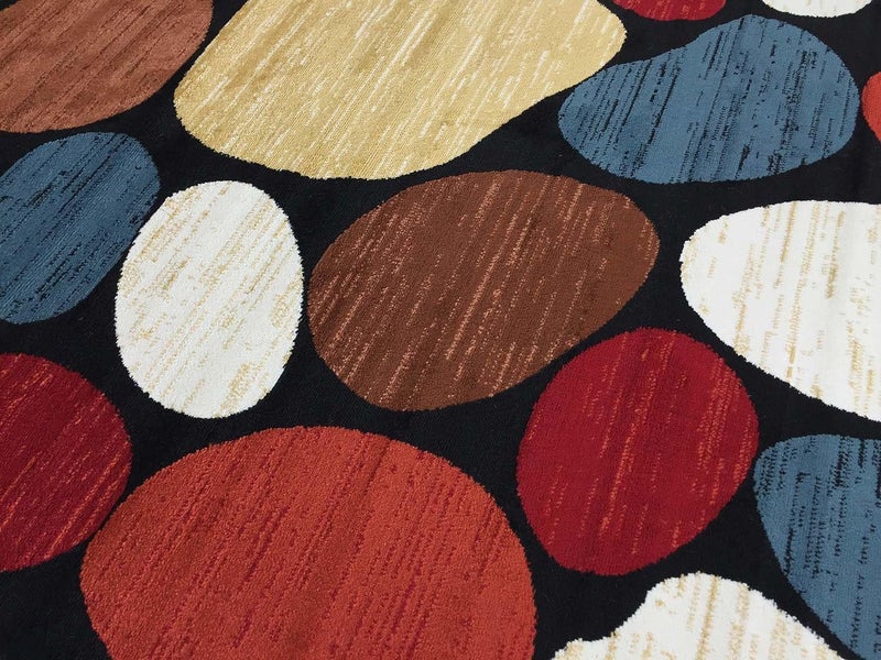 RugStylesOnline Studio Collection Black Multi Color Dunes Stones Contemporary Design Area Rug MultiColor 710 x 910  - Image 4