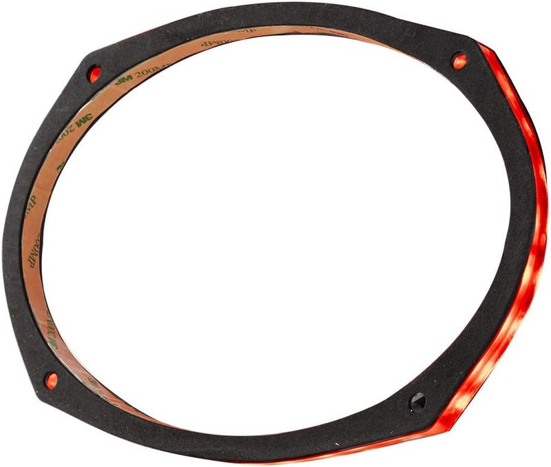 DS18 حلقة شبكة مكبر الصوت LRING69 - تناسب مكبر الصوت 6X9'، إضاءة LED RGB، حلقة أكريليك، ختم مقاوم للماء للاستخدام البحري، متوافقة مع وحدة التحكم عن بُعد RGB. - Image 1