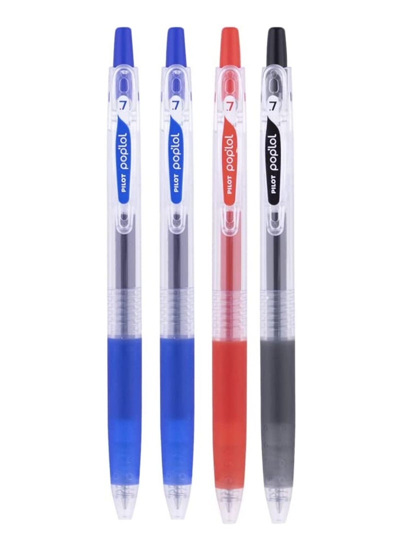 PILOT قلم حبر جل رولر 4 قطع متعدد الألوان - Image 1
