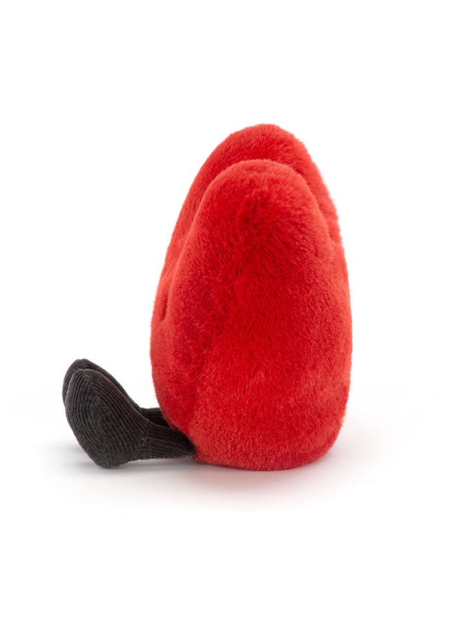 Jellycat قلب أحمر محشو رسمي – لعبة محشوة ناعمة بأرجل كوردية، هدية عيد الحب لطيفة للأطفال والبالغين، مجموعة جليكات أموزابل، 11 سم × 12 سم - Image 2