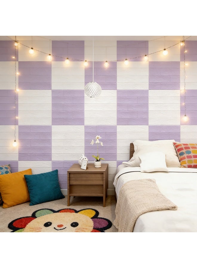 20pcs Art Simulation Wall Tile Wall Sticker, Self-Adhesive Foam Brick Wallpaper, Can Be Combined Freely, Suitable For Bedroom, Bathroom And Kitchen - Image 1