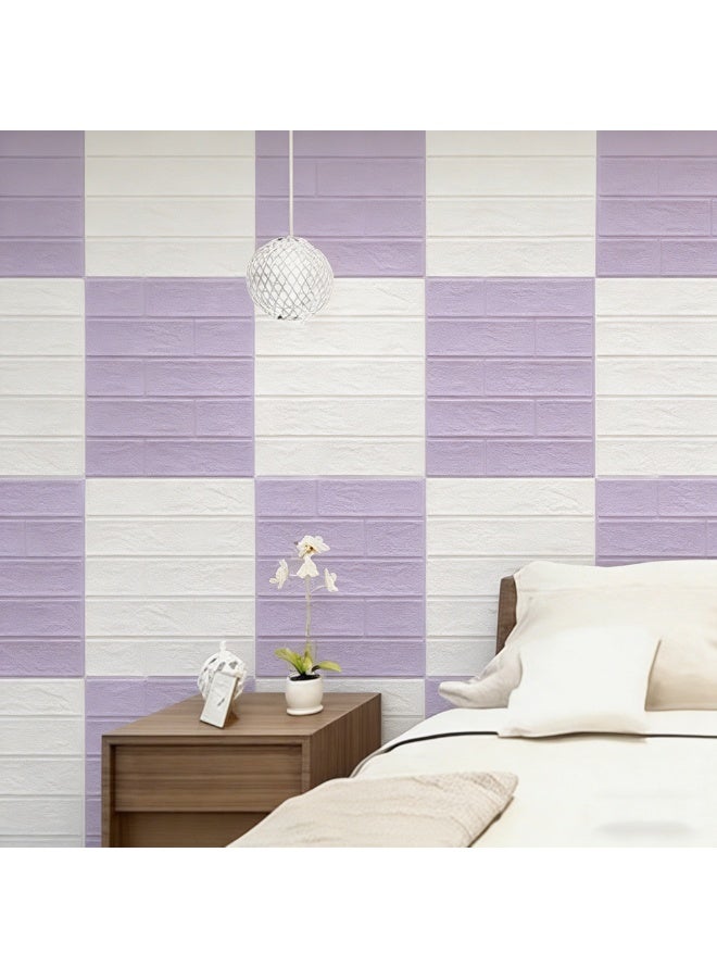 20pcs Art Simulation Wall Tile Wall Sticker, Self-Adhesive Foam Brick Wallpaper, Can Be Combined Freely, Suitable For Bedroom, Bathroom And Kitchen - Image 5