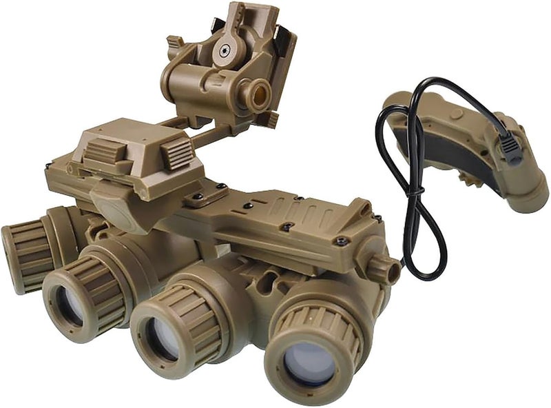 Hdlsina Airsoft Tactical Cosplay GPNVG18 Binoculars Night Vision Goggles Model No Function,L4G24 Night Vision Helmet Mount - Image 1