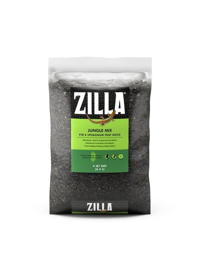 Zilla Reptile Terrarium Bedding Substrate Jungle Mix Moss & Fir, 4-Qt. - Image 1