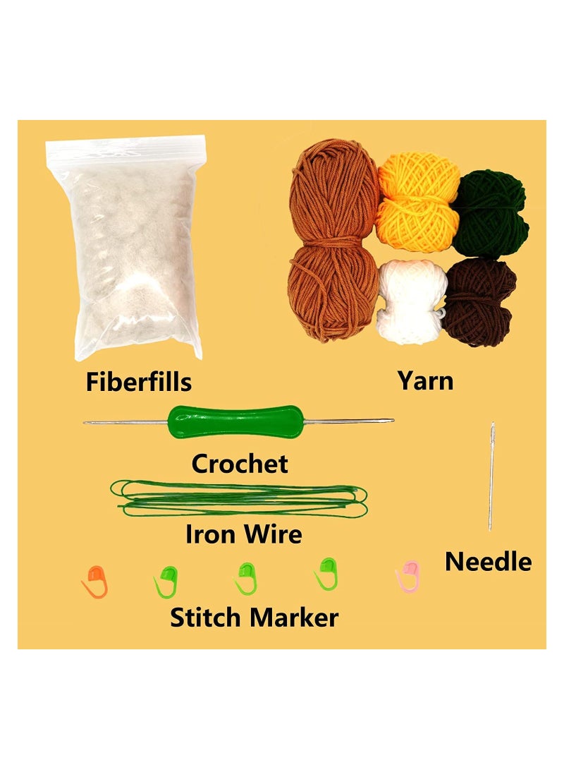 SYOSI Crochet Kit for Beginners, 6 Pcs Potted Flowers Kit for Beginers and Experts, Detailed Course Materials for Complete Beginers with Step-by-Step Video Tutorials - Image 2