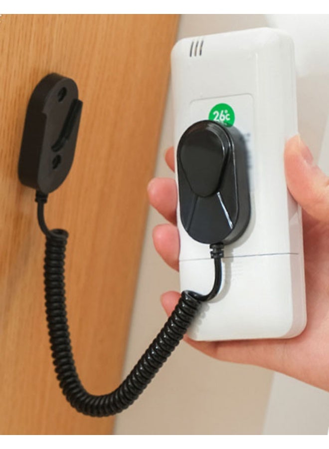 حامل جهاز التحكم عن بعد المغناطيسي، حبل قابل للسحب، قفل كابل مضاد للفقدان لجهاز التحكم عن بعد الخاص بالتلفزيون والمروحة ومكيف الهواء - Image 3